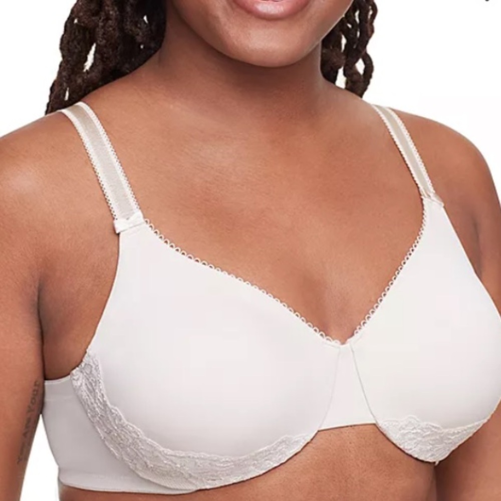 Olga By Warners UnLined Underwire Bra in Soft Cream Sz 42DD # OG 35063066 New